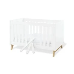 Pinolino Riva Kinderbett 70x140 Cm Weiß/Esche Massiv - Umbaubett Zum Toppreis