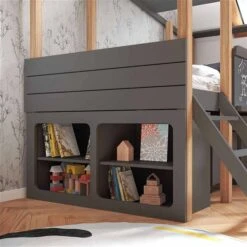 Nature Kid Cory Kinderzimmer Anthrazit 8-teilig Mit Hausbett 90 X 200 Cm, Dach & Schreibtisch 16 Nature Kid Cory Kinderzimmer Anthrazit 8-teilig Mit Hausbett 90 X 200 Cm, Dach & Schreibtisch -Babyprodukte 100175 unterstellschrank catania anthrazit ambiente 2k quadrat 1 2