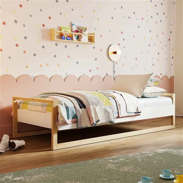 Nature Kid Lisa Einzelbett Natur/weiß 90 X 200 Cm 2 Nature Kid Lisa Einzelbett Natur/weiß 90 X 200 Cm – Bild 2