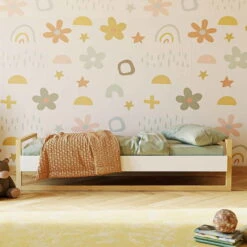 Nature Kid Lisa Einzelbett Natur/weiß 90 X 200 Cm 6 Nature Kid Lisa Einzelbett Natur/weiß 90 X 200 Cm -Babyprodukte 100257 100258 einzelbett lisa ambiente02 1x1 1