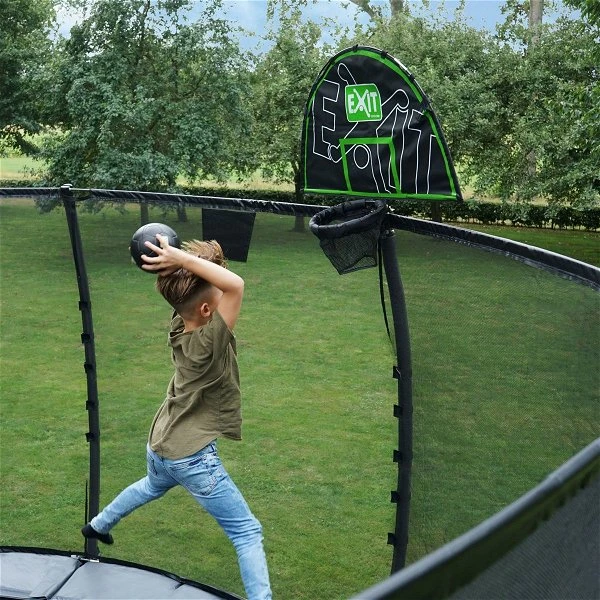 EXIT TOYS EXIT Trampolin Basketballkorb Inkl. Schaumball Grün/schwarz 2 EXIT TOYS EXIT Trampolin Basketballkorb Inkl. Schaumball Grün/schwarz – Bild 2