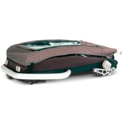 Croozer Kid Vaaya 1 Blossom Red 2in1 Fahrradanhänger & Buggy-Set -Babyprodukte 121001122 croozer kid vayaa 1 blossom red gefaltet