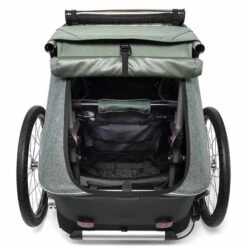 Croozer Kid Vaaya 1 Jungle Green 2in1 Fahrradanhänger & Buggy-Set -Babyprodukte 121001320 croozer kid vaaya 1 kofferraum jungle green 2020 web 1