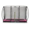EXIT TOYS EXIT Silhouette Bodentrampolin 244x366 Cm, Rosa Inkl. Sicherheitsnetz