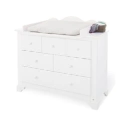 Pinolino Pino Wickelkommode Breit Kiefer Massiv, Weiß - Zum Toppreis