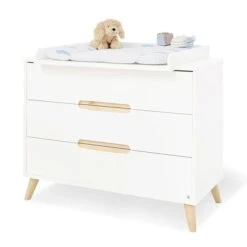 Pinolino Move Kinderzimmer Breit Groß Inkl. Wandregal Weiß/Ahorn Klar Lackiert -Babyprodukte 133419b 04 2 1