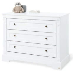 Pinolino Emilia Kinderzimmer Breit Groß 3T Inkl. Wandregal Edelmatt Weiß -Babyprodukte 133467b 01 1