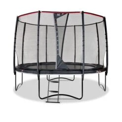 EXIT TOYS "EXIT PeakPro Trampolin Ø 305 Cm" Schwarz - Inkl. Sicherheitsnetz & Leiter