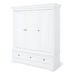 Pinolino Emilia Kinderzimmer Breit Groß 3T Inkl. Wandregal Edelmatt Weiß -Babyprodukte 143467g