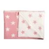 Schardt Kuscheldecke Big Star Altrosa 95x120 Schmusedecke - 100% Baumwolle