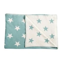 Schardt Kuscheldecke Big Star Mint 95x120 Schmusedecke - 100% Baumwolle