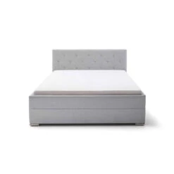 Meise Möbel Chicago Polsterbett Hellgrau 180 X 200 Cm Mit Chromfüßen -Babyprodukte 1931 20 fein