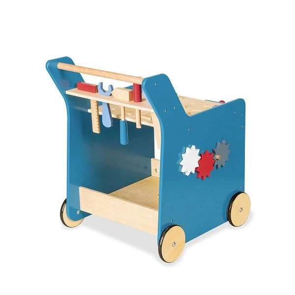 Pinolino Werkzeugwagen Kalle, Blau Linde Und MDF, Klar Und Bunt Lackiert 2 Pinolino Werkzeugwagen Kalle, Blau Linde Und MDF, Klar Und Bunt Lackiert – Bild 2