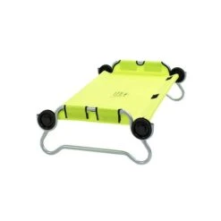 Kid-O-Bed Einzelbett Grün Mit Rundem Rahmen Das Campingbett Von Disc-O-Bed -Babyprodukte 30005rn gruen rund 2