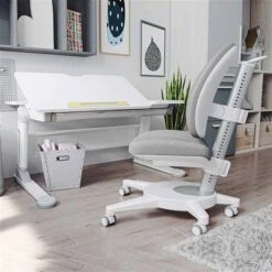 Nature Kid Terra Schreibtisch Set Weiß Arbeitsplatte Inkl. Schreibtischstuhl