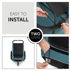 Hauck Bike Trailer Sunshade Sonnenschutz -Babyprodukte 4007923550366.pt03.bike trailer sunshade black