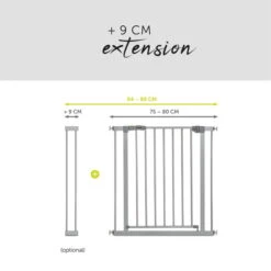 Hauck Stop N Safe 2 Schutzgitter -Babyprodukte 4007923597316.pt05.stop n safe 2 silver