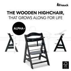 Hauck Alpha+ Hochstuhl -Babyprodukte 4007923661451.pt01.alpha black