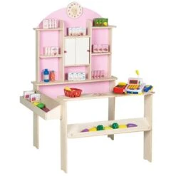 Roba Kaufladen Rosa/weiß Inkl. Umfangreichem Zubehör