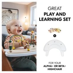 Hauck Alpha Play Moving Set Spielbrett Mit Motorikschleife Für Den Alpha+ Water Animals -Babyprodukte 4894352808003.pt02.alpha play moving set white