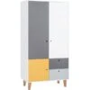VOX Concept Baby Kleiderschrank 2-türig Saffron White/grey/graphite