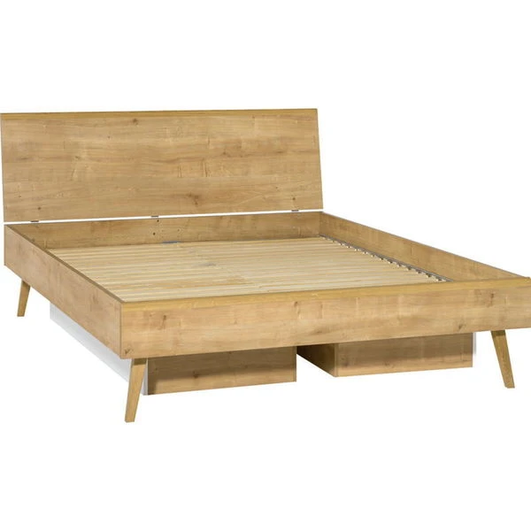 VOX Nature Bett 160x200 Cm Mit Glattem Kopfteil Eiche | Ohne Lattenrost 2 VOX Nature Bett 160x200 Cm Mit Glattem Kopfteil Eiche | Ohne Lattenrost – Bild 2