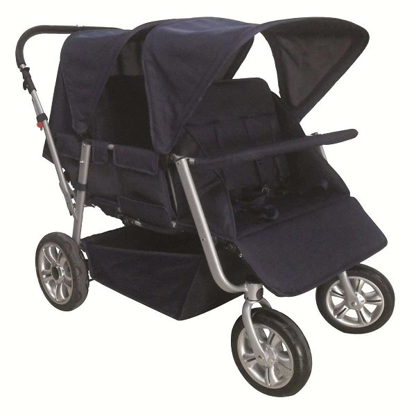 Müller & Herber Krippenwagen Helena Dunkelblau Für Bis Zu 4 Kinder