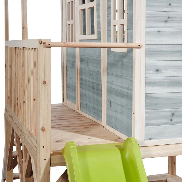 EXIT TOYS EXIT Loft 550 Holzspielhaus - Blau Klares Design - Mit Sandkasten, Rutsche & Anbau 2 EXIT TOYS EXIT Loft 550 Holzspielhaus - Blau Klares Design - Mit Sandkasten, Rutsche & Anbau – Bild 2