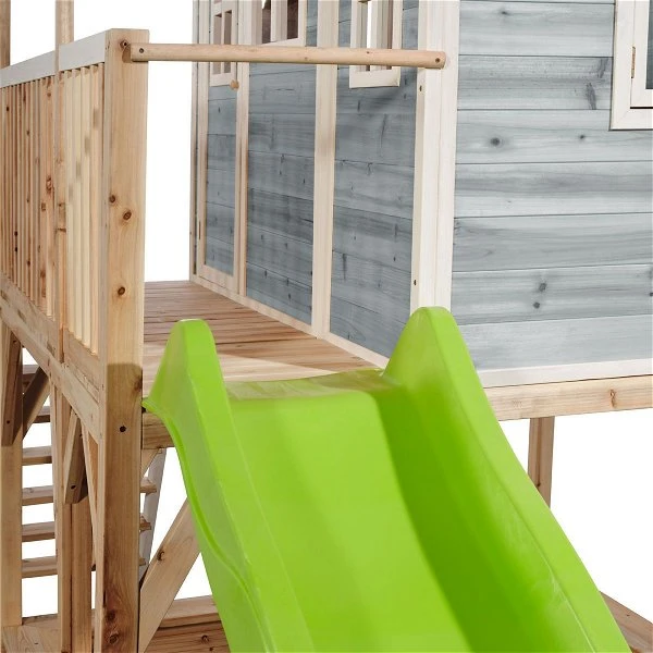 EXIT TOYS EXIT Loft 750 Holzspielhaus - Blau Extra Hoch - Mit Sandkasten, Rutsche & Anbau 2 EXIT TOYS EXIT Loft 750 Holzspielhaus - Blau Extra Hoch - Mit Sandkasten, Rutsche & Anbau – Bild 2