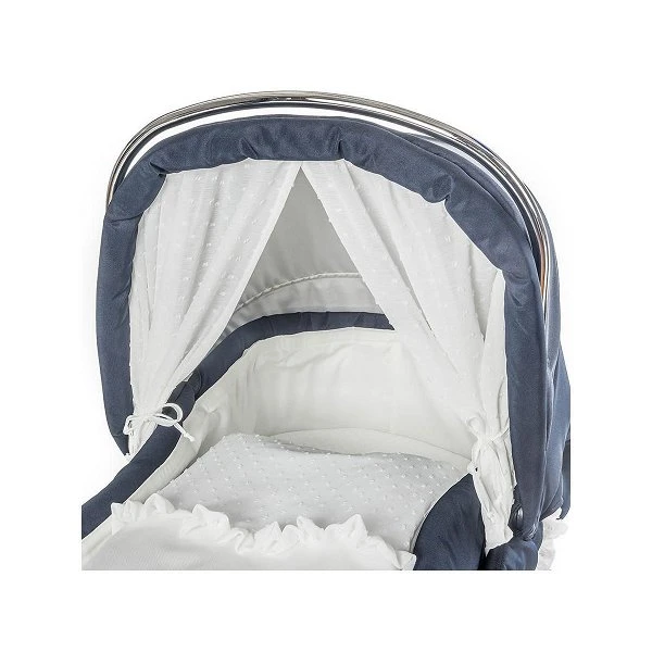 HESBA Corrado Kinderwagen Außen 796, Innen 227 Teilleder - Räder Schwarz 30 Cm, Griff Braun 7 HESBA Corrado Kinderwagen Außen 796, Innen 227 Teilleder - Räder Schwarz 30 Cm, Griff Braun – Bild 7