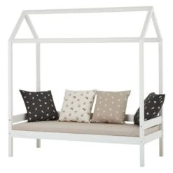 Hoppekids Hausbett ECO Dream 90x200cm Weiß - Viel Zubehör Wählbar -Babyprodukte 56 42 422 3 1