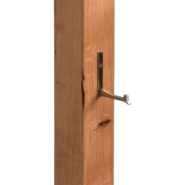 HomeTrends4You Garderobe Santiago Wildeiche Massiv| Metall Edelstahloptik 2 HomeTrends4You Garderobe Santiago Wildeiche Massiv| Metall Edelstahloptik – Bild 2