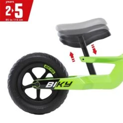 Berg Biky Mini Green Laufrad 5 Berg Biky Mini Green Laufrad -Babyprodukte 8715839077735 05 berg biky minigreen zadelverstelling