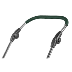 HESBA ClassicKorb Kinderwagen Außen 685 Innen 180 Black Edition - Räder Schwarz 30 Cm, Ledergriff Dunkelgrün -Babyprodukte 9526 leather push handle new 2018 dark green