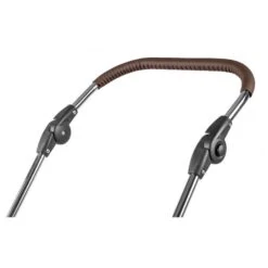 HESBA Condor Coupe Kinderwagen Außen 888 Innen 700 Teilleder Schwenkbare Vorderräder, Ledergriff Dunkelbraun -Babyprodukte 9580 leather push handle new 2018 dark brown