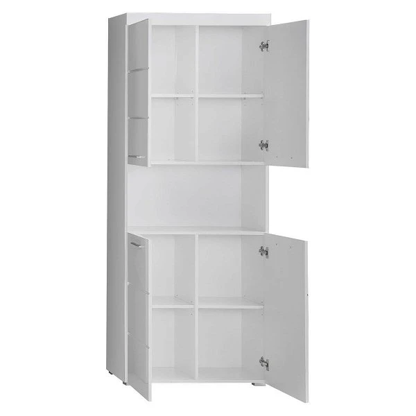 Trendteam Amanda Hochschrank 73x190x31 Cm Weiß 2 Trendteam Amanda Hochschrank 73x190x31 Cm Weiß – Bild 2