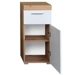 Trendteam Amanda Badmöbel 163x190x34 Cm 5-teilig Weiß / Asteiche -Babyprodukte amanda bd 1393 802 07 freisteller 2 1