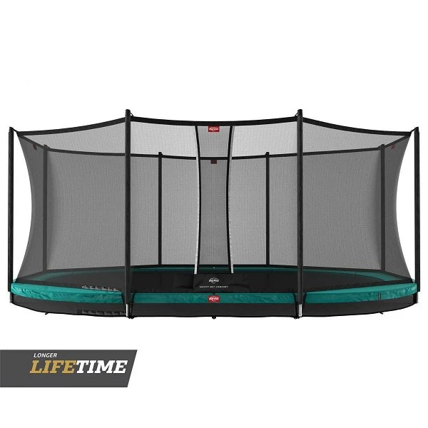 Berg Grand Favorit InGround 520 Trampolin Grün Mit Sicherheitsnetz Comfort 1 Berg Grand Favorit InGround 520 Trampolin Grün Mit Sicherheitsnetz Comfort