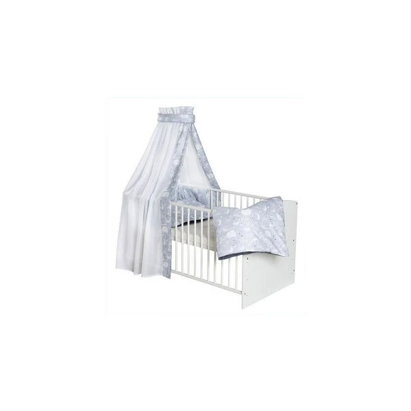 Schardt Tattoo Blau Bettset 4- Teilig Mit Bettwäsche, Himmel Und Nestchen 1 Schardt Tattoo Blau Bettset 4- Teilig Mit Bettwäsche, Himmel Und Nestchen