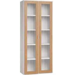 VOX Simple Vitrine Mit Glastür Breit Farbe Wählbar