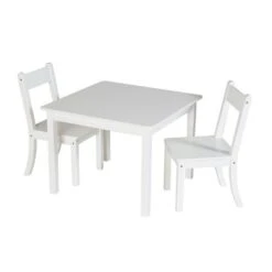 Schardt Bueno Sitzgruppe Dreiteilig MDF Weiß - 2 Stühle, 1 Tisch