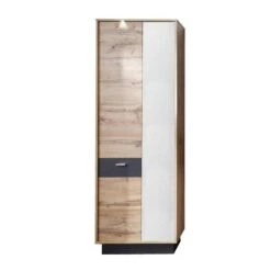 Trendteam Coast Garderobenschrank Wotan Eiche / Grau Melamin