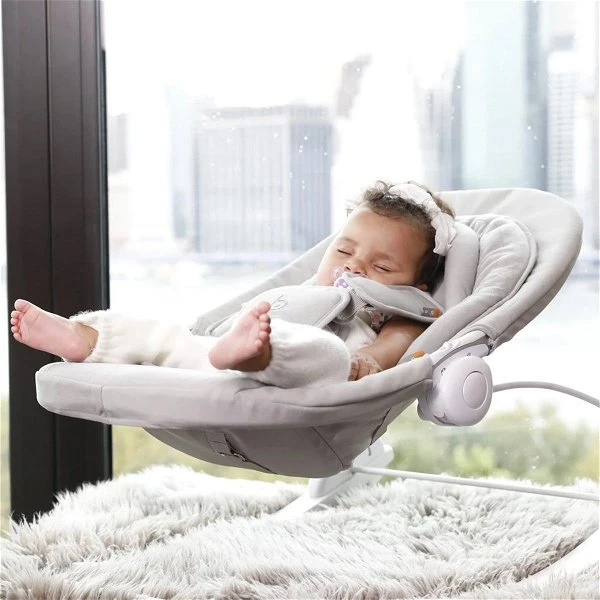 Bloom Coco Go 3-in1 Babywippe Beachhouse White Frostgrey Cotton 2 Bloom Coco Go 3-in1 Babywippe Beachhouse White Frostgrey Cotton – Bild 2