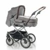 HESBA Corrado Kinderwagen 796/227 Teilleder Mit Schwenkbaren Vorderrädern Schwarz SW-SL 2/25