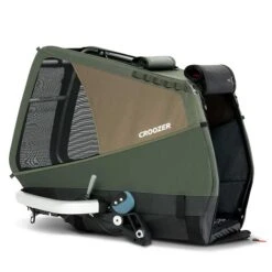 Croozer Dog Enna Moss Green Fahrradanhänger Für Mittelgroße Hunde Geeignet -Babyprodukte croozer dog enna moss green 2022 box side