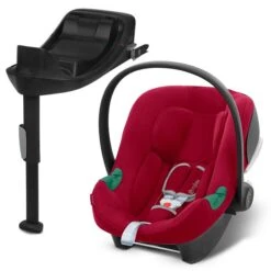 CYBEX Aton B2 I-Size Babyschale Dynamic Red Inklusive Base One Gruppe 0+