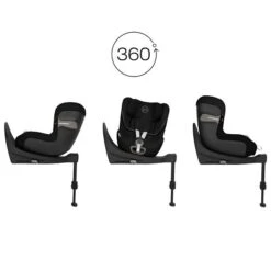 CYBEX Sirona SX2 I-Size Moon Black Ab Geburt Bis 105 Cm (ca. 4 Jahre) -Babyprodukte cyb 22 eu combi sironasx2 moob rotation screen hd