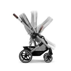 CYBEX Balios S LUX Kinderwagen + Cloud T I-Size Bundle Lava Grey -Babyprodukte cyb 22 int y270 baliosslux slv lagr folding steps screen hd