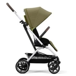 CYBEX Eezy S Twist+2 Buggy Nature Green Gestell Silver | Mit All-Terrain Rädern -Babyprodukte cyb 22 int y270 eezystwist 2 slv nagr