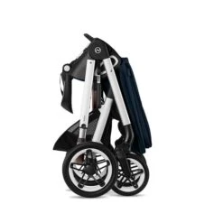 CYBEX Talos S LUX Kinderwagen Bundle Ocean Blue Gestell In Silver -Babyprodukte cyb 22 int y270 talosslux slv ocbl folded screen hd